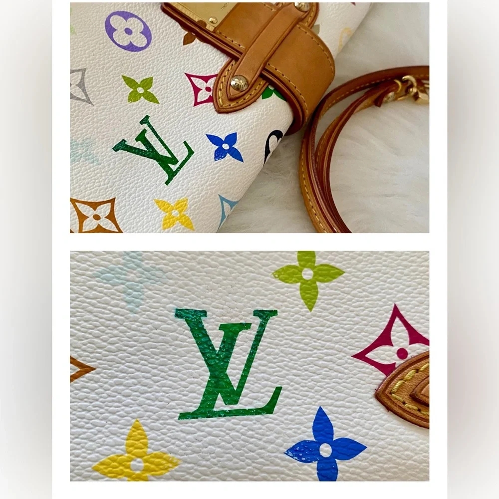 ❤️ SOLD‼️ Louis Vuitton Shirley Monogram White Multicolor - Picture 17 of 17